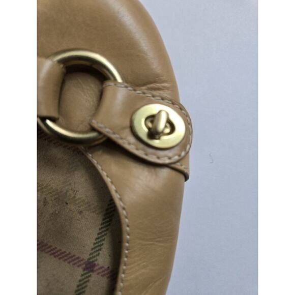 COACH "OCTAVA" TAN LEATHER SLING BACK HEELED SANDAL SIZE 9 B - Picture 5 of 8